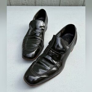 Johnston & Murphy Black Leather Loafers